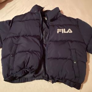 fila crop puffer jacket